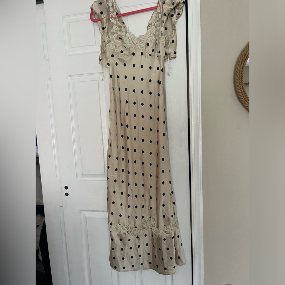 Free People Butterfly Babe Polka Dot Maxi Dress